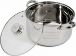 Roostevabast terasest pott kaanega, 26 x 14.5 CM, 7 L, MYRA, HR-HJ-07, COOKING BY HEINNER