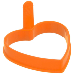 Silikoonist munavorm oranž s&uuml;da Sillini 10,5 x 9,5 x 2 cm, Kiau&scaron;inių kepimo forma silikoninė oranžinė &scaron;irdelės SILLINIE