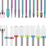 K&uuml;&uuml;nepuuriterade komplekt, 3/32 tolli, 19 osa, akr&uuml;&uuml;l-/geelk&uuml;&uuml;ntele