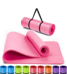 Paks libisemiskindel joogamatt 60&times;185 cm &ndash; roosa matt v&otilde;imlemiseks ja treeninguks