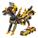 Magnetiline auto transformeeruv 2 &uuml;hes &ndash; auto dinosaurus, kuldne