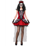 "MUJER DIA DE LOS MUERTOS" (kleit, s&otilde;rmedeta kindad, peakate)