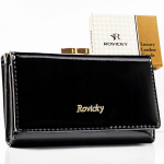 Naiste ehtsast nahast rahakott Rovicky, must