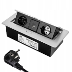 S&uuml;vistatav pistikupesa Usb-c, Usb-a, h&otilde;bedane, 230v