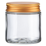Klaaspurgid 100 ml kuldse alumiiniumkorgiga, 5 tk komplekt