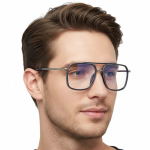 Sinise Valguse Kaitseprillid Zerodivalikud &ndash; Unisex Piloodiraam, Blue Light Filter ja Teleskoopilised Flex Hinged