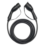 EV Charge AUX165T2 Premium EU CE &Uuml;henduskaabel 11 KW 16A T&uuml;&uuml;p 2 kuni T&uuml;&uuml;p 2 5M Must