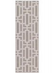 Elle Decoration kaasaegne vaip Perles Geometria hall-kreem 80x240 cm