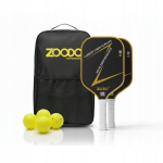 Zoodo P10 Titan Carbon Pickleball Rockets komplekt 4 palli USAPA kott