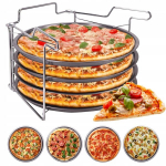 4 PIZZA VORMIDE KOMPLEKT STOJAKIGA PIZZA VORM 30 cm KAMILLE