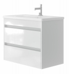 Vannitoakapp koos valamuga OTTO OT-80, valge, seinale paigaldatav