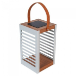 LED v&auml;lisvalgusti Mirpol Scandi Glow, p&auml;ikeseenergial t&ouml;&ouml;tav, pruun