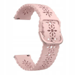 BestAccessories silikoninen kellonranneke 22 mm, vaaleanpunainen
