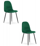 S&ouml;&ouml;gitool Leobert Padva, roheline samet, mustad jalad, komplektis 2 tk
