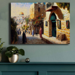 Seinakunsti plakat Asir reproduktsioon 70100GSC023 linnade motiiviga 100x70 cm raamita