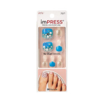 Aqua imPRESS Press-On Pedicure KISS kunstk&uuml;&uuml;nte 1 komplekt