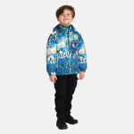 Huppa Poiste kevad-s&uuml;gis jope JODY, blue pattern