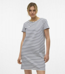 Vero Moda naiste kleit 10304718*02, valge/tumesinine 5715514768289