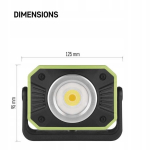 Laetav Led prožektor Cob 900lm, 4400 Mah powerbank Emos P4542