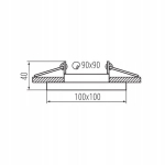 Kanlux Aret Dtl B/b - kandiline s&uuml;vislamp, must