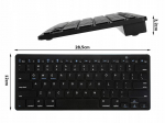 Juhtmeta Bluetoothi ​​klaviatuur, &otilde;huke, Pc, Ipad, Mac jaoks