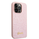 Arva GUHCP14XHGGSHP iPhone 14 Pro Max 6,7 rožine s&auml;de deklas Glitter Script