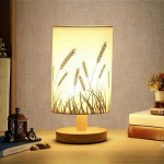 USB Loov Lamp Laualamp &Ouml;&ouml;valgusti, Round flax