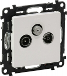 Legrand Valena Life Antenna Socket Rtv/sat Pass-through Valge