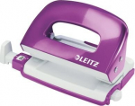 Leitz Nexxt Wow minipunch, 10 lehte, metallik t&uuml;rkiissinine