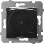 &Uuml;hekordne must Schuko v&auml;ljalaskeava suitsuklapiga Ospel Aria