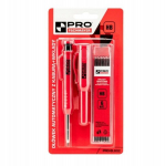 Automaatne pliiats &uuml;mbrisega ja 6 grafiitpliiatsit