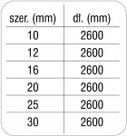 Chaba reguleeritav jalutusrihm L 20mm/260cm must