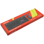 Juhtmeta klaviatuuri ja hiire komplekt Canyon Set-w20, must