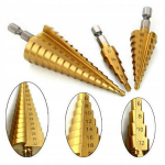 Geko Hss Tin koonuspuurid 4-32 mm, 3 tk.