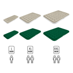 T&auml;ispuhutav turismimadrats Nils Camp Nc2803, 203x152x22 cm, roheline