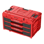 Qbrick System One Drawer 3 Toolbox 2.0 Red &ndash; kindel t&ouml;&ouml;riistade organiseerija