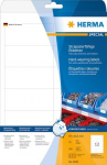 Herma 4692 A4 kleepuvad etiketid printimiseks, 97x42,3 mm, valge, 300 tk.