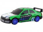 Remote Controlled Sports Car R/C 1:24 Green Interchangeable Wheels
