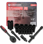 Forcekraft 26 tk. l&ouml;&ouml;kpesa komplekt 1/2"