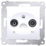 Simon 54 Antenni Rtv pesa, valge, taga, 1tk