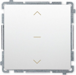 Switch Simon Basic 1-0-2 pime, valge, modulaarne