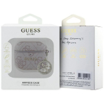Guess 4g Strass Charm &uuml;mbris Apple Airpods 4 jaoks, roosa