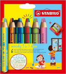 Stabilo Woody 3w1 Duo akvarellpliiatsid teritajaga