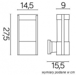 Must v&auml;lisseinavalgusti Elis - kaasaegne disain