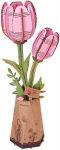 3D puidust pusle, Roosa tulp, Rowood, TW082