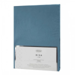 Kummiga aluslina Dina 160x200 sinine, puuvillasatiin, s&uuml;gav tasku