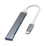 USB HUB-adapter, 4 porti, 1 x USB 3.0, 3 x USB 2.0, hall, USB Type-C