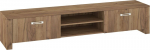 TV-alus Meblocross Hugo HUG-08 suur, rustikaalne pruun, 200 cm, 2-ukseline panipaik