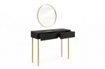Tualettlaud Bogart Nicole must matt kuldsete jalgade ja peegliga