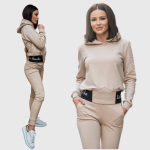 Naiste viskoosist vabaajakomplekt La Blanche, beeži v&auml;rvi